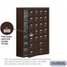 Salsbury Cell Phone Storage Locker - with Front Access Panel - 7 Door High Unit (8 Inch Deep Compartments) - 20 A Doors (19 usable) and 4 B Doors - Bronze - Surface Mounted - Resettable Combination Locks